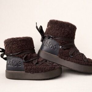 See By Chloe Flat booties women Brown Ankle Boots